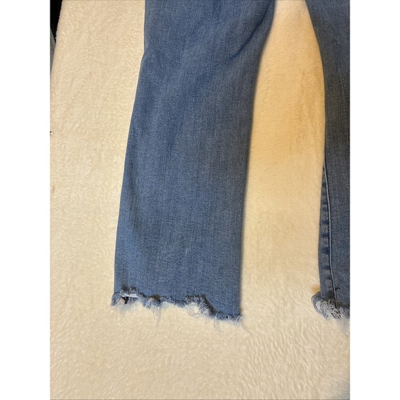 Judy Blue Straight Crop Jeans Women's Distressed Ripped Blue Denim Size 15/32 - Picture 9 of 11